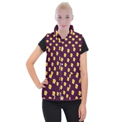 I Love Bread Women s Button Up Vest by designsbymallika