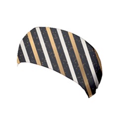 Metallic Stripes Pattern Yoga Headband by designsbymallika