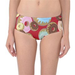 Donut  Mid-waist Bikini Bottoms by designsbymallika