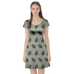 Army Green Hand Grenades Short Sleeve Skater Dress by McCallaCoultureArmyShop