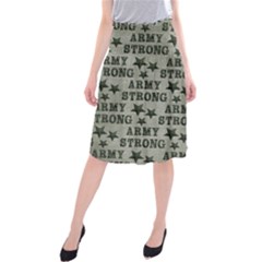 Army Stong Military Midi Beach Skirt by McCallaCoultureArmyShop