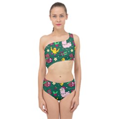 Funny Decoration Christmas Pattern Background Spliced Up Two Piece Swimsuit by Vaneshart