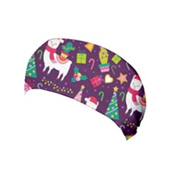 Colorful Funny Christmas Pattern Yoga Headband