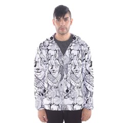 Animal Seamless Pattern Men s Hooded Windbreaker