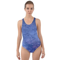 Gouttes D eau Galaxy Cut-out Back One Piece Swimsuit by kcreatif