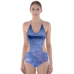 Gouttes D eau Galaxy Cut-out One Piece Swimsuit by kcreatif