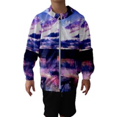 Photo Coucher Du Soleil Effet Galaxy Kids  Hooded Windbreaker by kcreatif