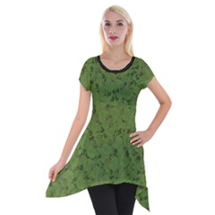 Groyper Pepe The Frog Original Meme Funny Kekistan Green Pattern Short Sleeve Side Drop Tunic by snek