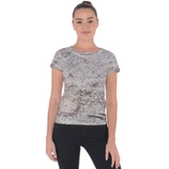 Sand Abstract Short Sleeve Sports Top 