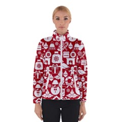 Christmas Seamless Pattern Icons Winter Jacket