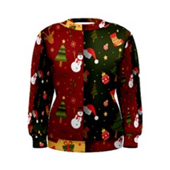 Hand Drawn Christmas Pattern Collection Women s Sweatshirt by Vaneshart