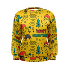 Colorful Funny Christmas Pattern Cool Ho Ho Ho Lol Women s Sweatshirt