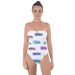 Strategy Communication Tie Back One Piece Swimsuit by HermanTelo