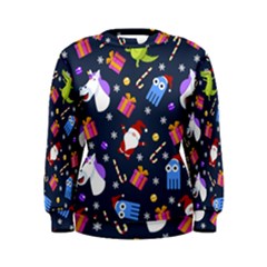 Colorful Funny Christmas Pattern Women s Sweatshirt