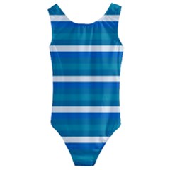 Stripey 3 Kids  Cut-out Back One Piece Swimsuit by anthromahe