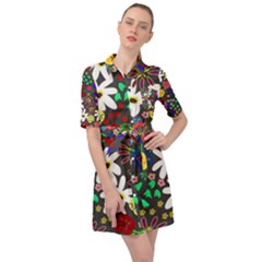 Fulkoli Belted Shirt Dress by printondress