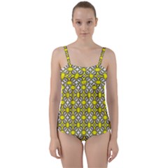 Df Fergano Twist Front Tankini Set by deformigo