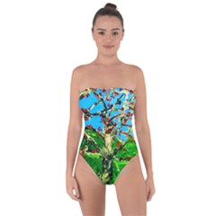 Coral Tree 2 Tie Back One Piece Swimsuit by bestdesignintheworld