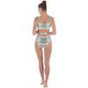 Fractal Delicate White Background Bandaged Up Bikini Set  View2