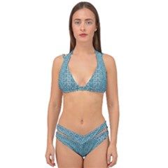 Df Tadeo Di Palma Double Strap Halter Bikini Set by deformigo