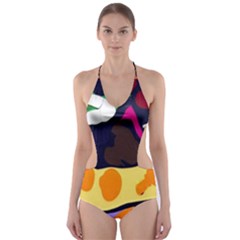 Mushroom,s Life Spin 1 2 Cut-out One Piece Swimsuit by bestdesignintheworld