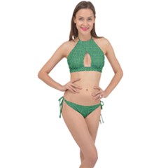 Esmeralda Cross Front Halter Bikini Set by deformigo