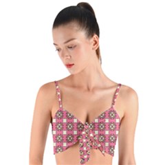 Marsal Woven Tie Front Bralet by deformigo