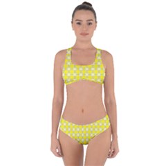 Goldenrod Criss Cross Bikini Set by deformigo