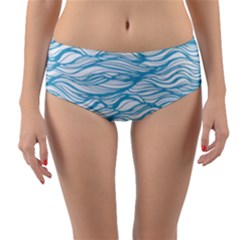 Abstract Reversible Mid-waist Bikini Bottoms by homeOFstyles