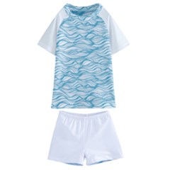 Abstract Kids  Swim Tee And Shorts Set by homeOFstyles