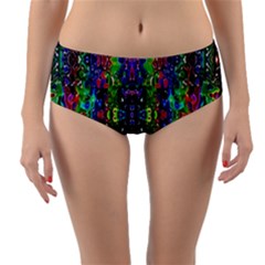 Abstract-r-8 Reversible Mid-waist Bikini Bottoms by ArtworkByPatrick