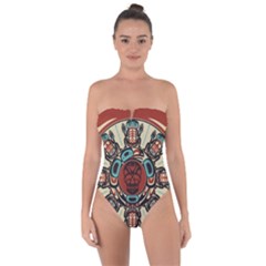 Grateful Dead Pacific Northwest Cover Tie Back One Piece Swimsuit by Sapixe