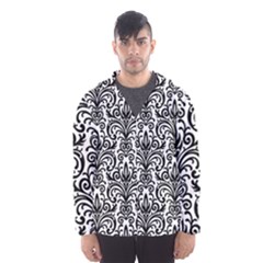 Overlay Transparent Pattern Men s Hooded Windbreaker