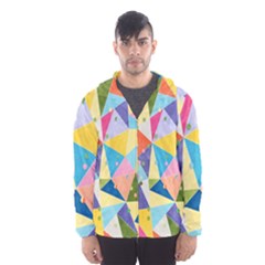 Abstract Background Colorful Men s Hooded Windbreaker