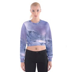 Nature Landscape Winter Snow Cropped Sweatshirt