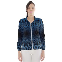 Abstract Rosette Web Network Women s Windbreaker