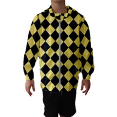 Block Fiesta - Blonde Yellow & Black Kids  Hooded Windbreaker by FashionBoulevard