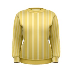 Nice Stripes - Mellow Yellow Women s Sweatshirt by FashionBoulevard