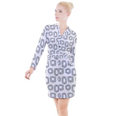 Forest Patterns 16 Button Long Sleeve Dress by Sobalvarro