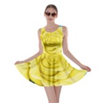 Yellow Aqua Rose Skater Dress