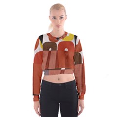 Sophie Taeuber Arp, Composition À Motifs D arceaux Ou Composition Horizontale Verticale Cropped Sweatshirt by Sobalvarro