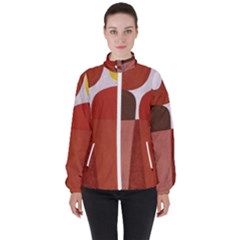 Sophie Taeuber Arp, Composition À Motifs D arceaux Ou Composition Horizontale Verticale Women s High Neck Windbreaker by Sobalvarro