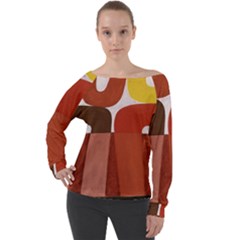 Sophie Taeuber Arp, Composition À Motifs D arceaux Ou Composition Horizontale Verticale Off Shoulder Long Sleeve Velour Top by Sobalvarro