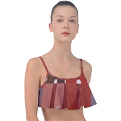 Sophie Taeuber Arp, Composition À Motifs D arceaux Ou Composition Horizontale Verticale Frill Bikini Top by Sobalvarro