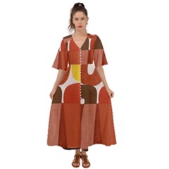 Sophie Taeuber Arp, Composition À Motifs D arceaux Ou Composition Horizontale Verticale Kimono Sleeve Boho Dress by Sobalvarro
