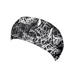 Graffiti Abstract Collage Print Pattern Yoga Headband by dflcprintsclothing