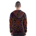 Fractal Abstract Background Pattern Men s Hooded Windbreaker View2