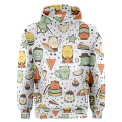 Funny Seamless Pattern With Cartoon Monsters Personage Colorful Hand Drawn Characters Unusual Creatu Men s Overhead Hoodie