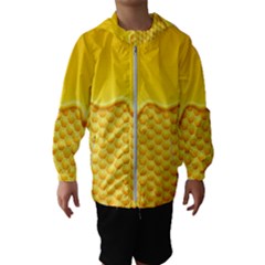 Sweet Honey Drips With Honeycomb Kids  Hooded Windbreaker