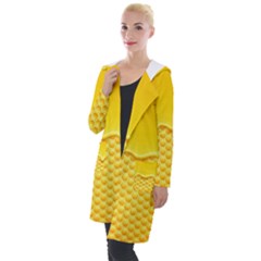 Sweet Honey Drips With Honeycomb Hooded Pocket Cardigan by Vaneshart